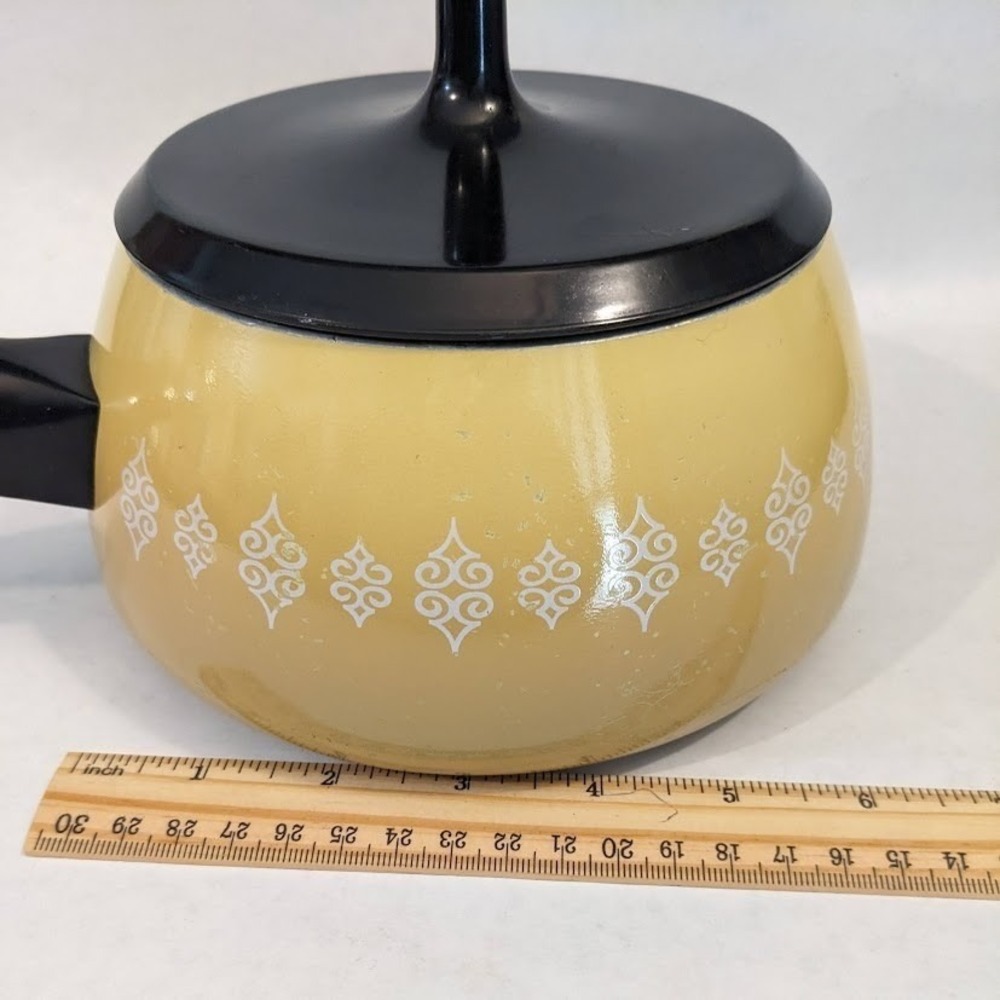 Vintage Oster Electric Fondue Pot Set Harvest Yellow 701-01A 6 Forks MCM Tested - Picture 13 of 16